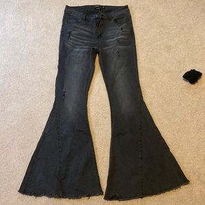 Black Flare Jeans